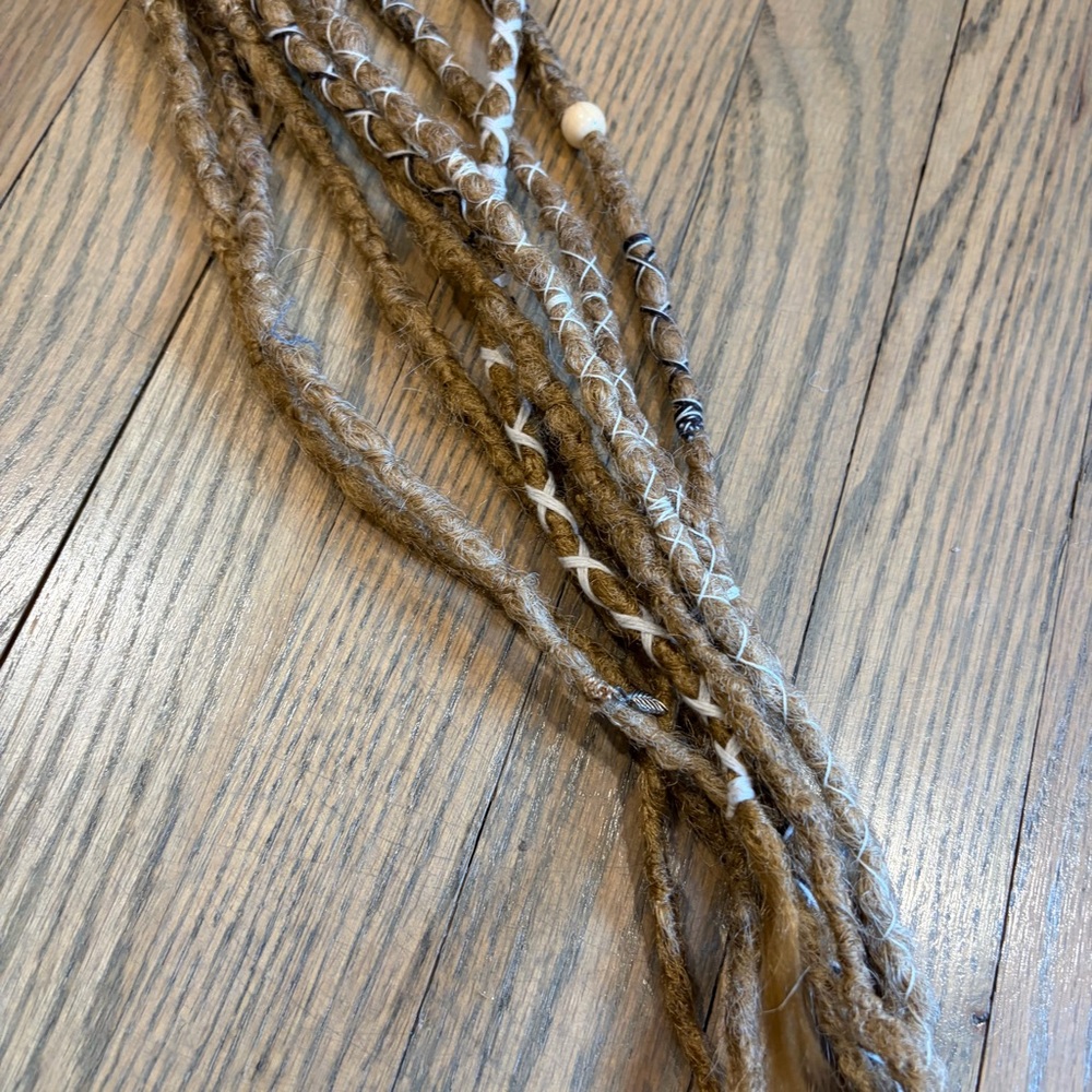 NWOT Five Double Ended Braided Synthetic Dread Extensions - 20” - Picture 3 of 5